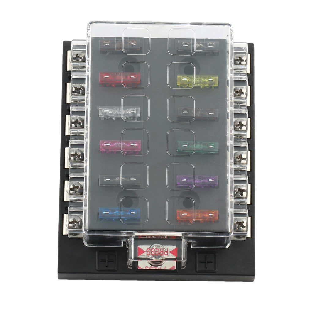12 Way Terminals Circuit Car Boat Bus Atc Ato Fuse Box Block Holder 2006 Scion XB Fuse Box Diagram Boat Fuse Box